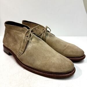 EXCELLENT Alden Restoration 1494 Unlined Chukka Boot (Tan Suede) Made in USA 13